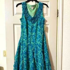 Coldwater Creek Florentine Flutter Dress Size 8